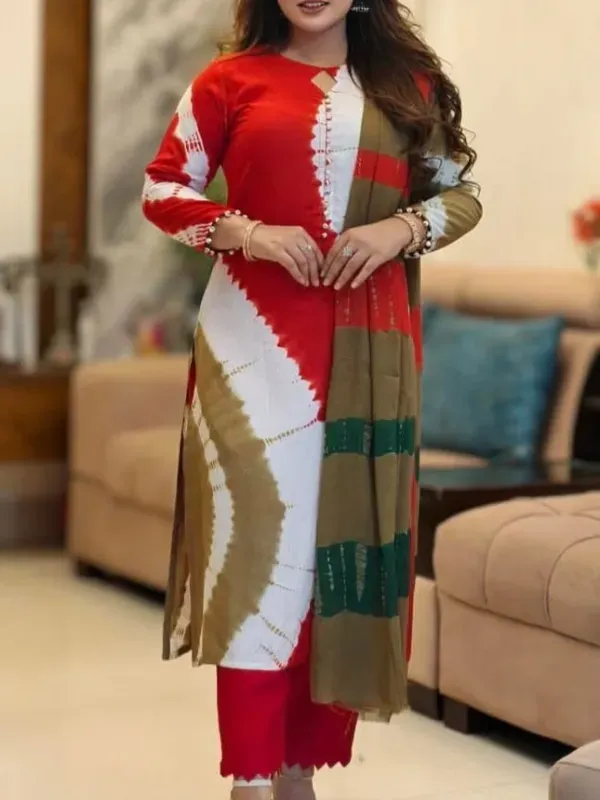 Boutique printed Cotton luxury 3 piece set